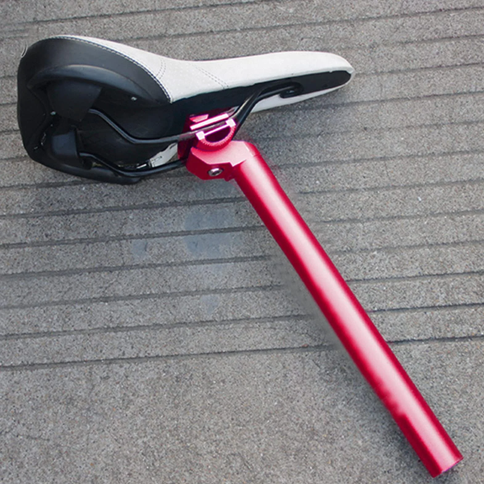 Sztyca Rowerowa 1 Cal 25,4 x 300 mm Chrome Aluminium Stop Odporny na Wstrząsy Rower Szosowy Górski Srebrny