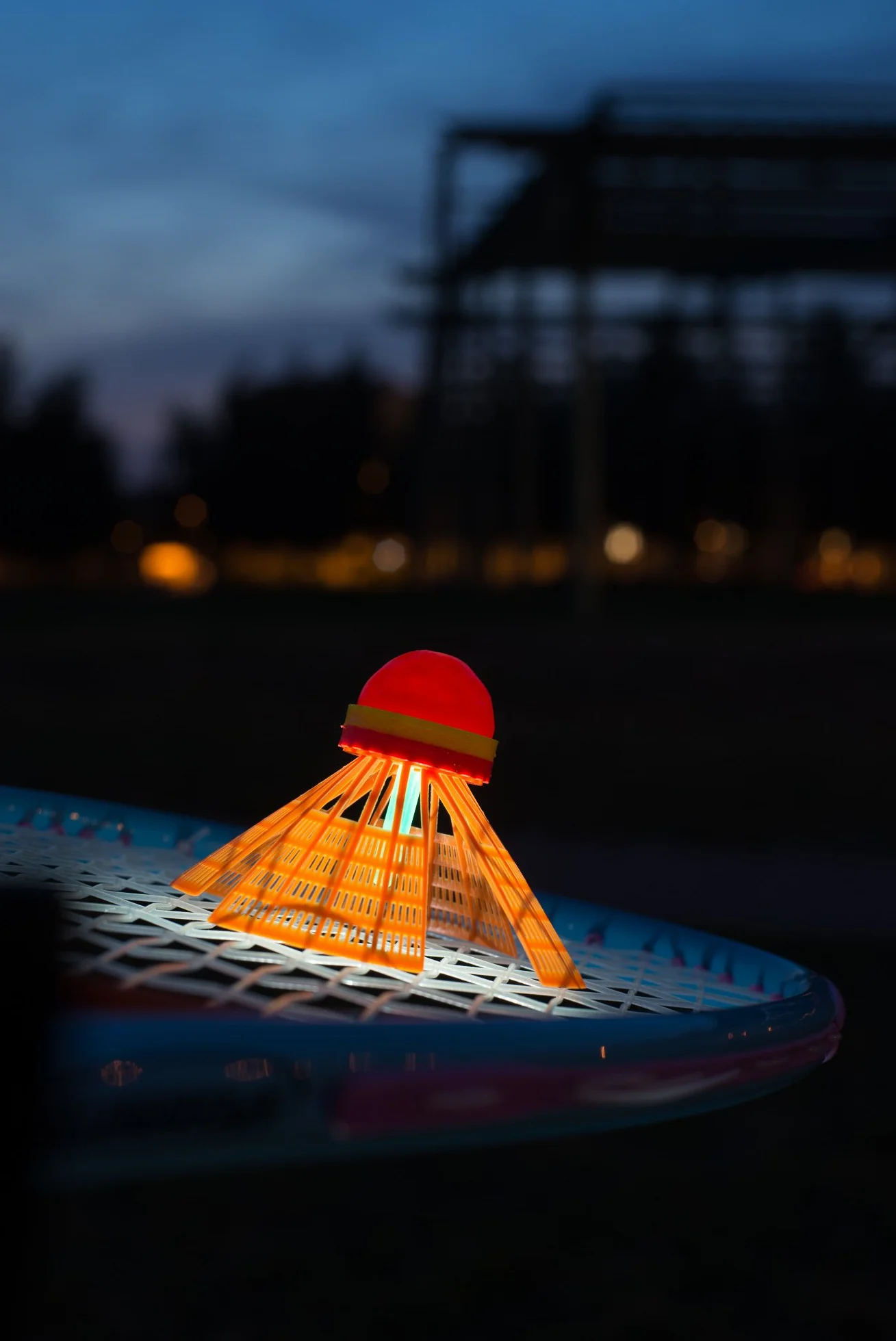 Speedminton Unisex młodzieżowe piłki Speeder Heli Tube, czerwone/pomarańczowe, zestaw 2 sztuk UE