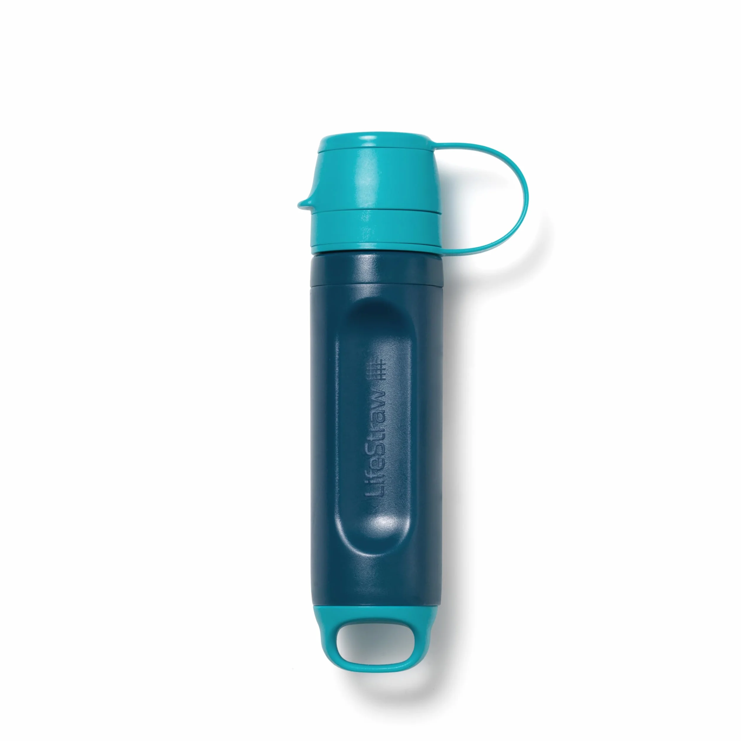 Lifestraw Peak Series Solo - indywidualny filtr wody do wędrówek, biwakowania, podróży, przetrwania, eliminuje bakterie, szkodniki i mikroplastiki, niebieska malina