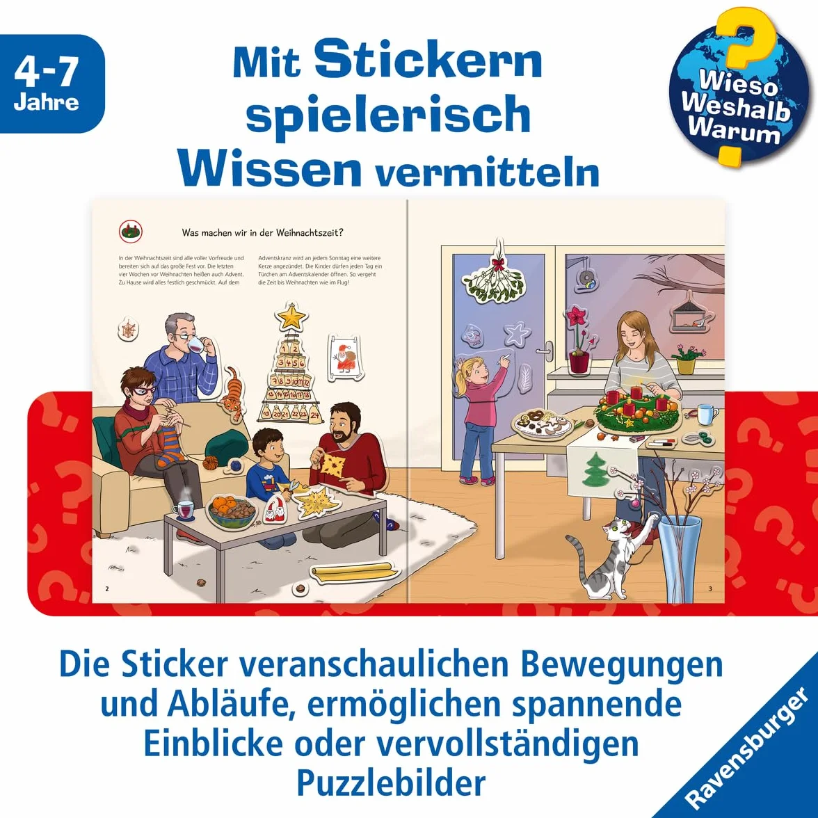 Wieso? Weshalb? Warum? Stickerheft: Weihnachten