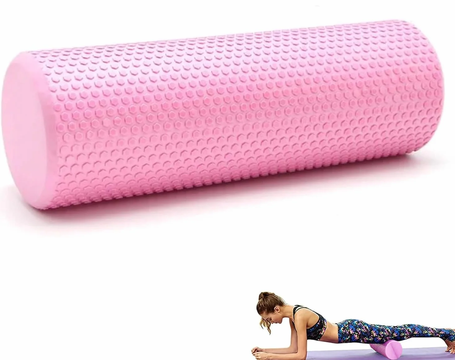Wałek Piankowy do Masażu Mięśni 45x15cm Foam Roller Cylinder