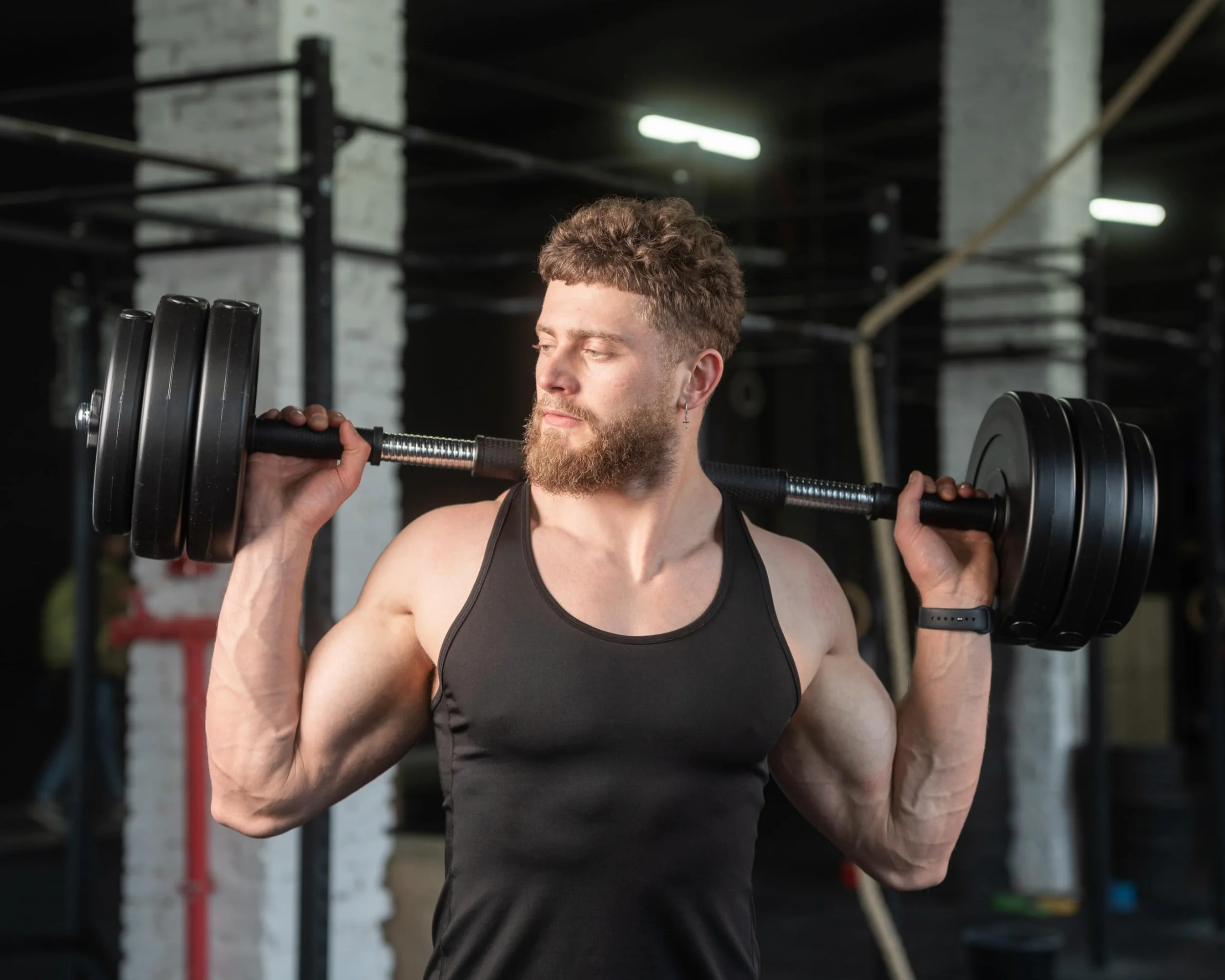 Hantle Regulowane Zestaw 2 w 1 20-50kg ze Sztangą i Rurką Łączącą