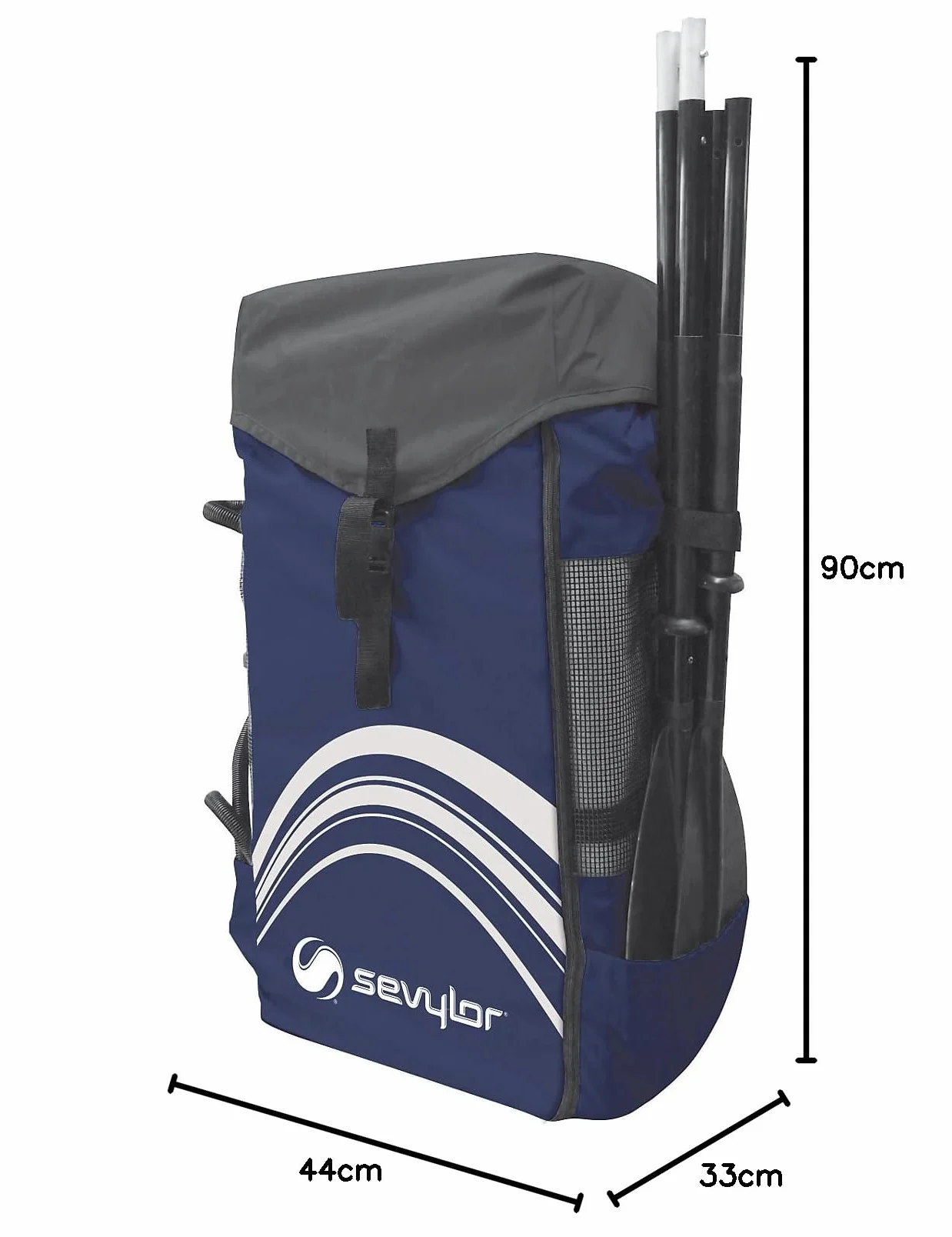 Sevylor Torba do Przenoszenia Sprzętu Kajakowego Quickpak, Czarny/Ciemnoniebieski, 130 l