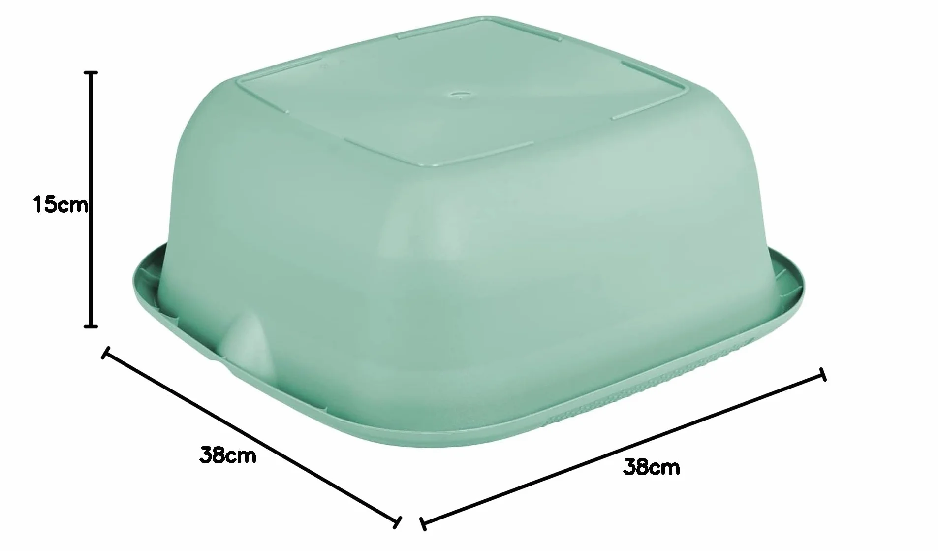 Keeper Universal-Schüssel Eckig 13 l 38x38 cm Björk Nordic Green