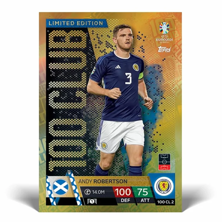 Topps Match Attax Euro 2024 Booster Tin Raw Talent 28 kart 3 ekskluzywne karty