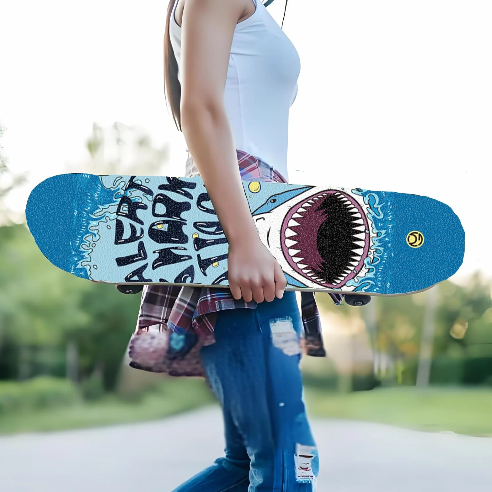 Deskorolka Griptape antypoślizgowa papier piaskowy do longboardów deskorolek wyczynowych styl rekina