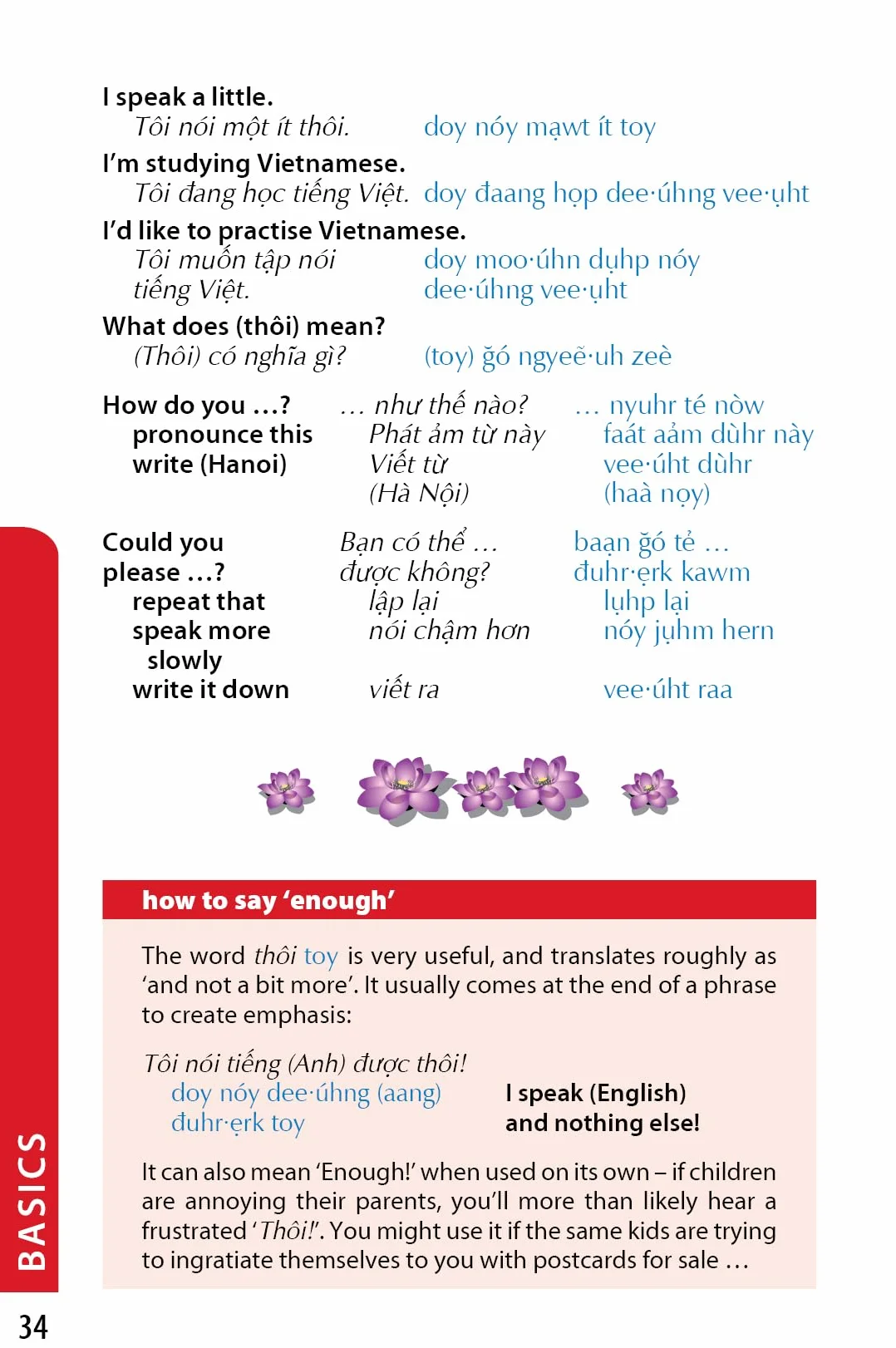 Vietnamese Phrasebook & Dictionary 9ed -anglais-