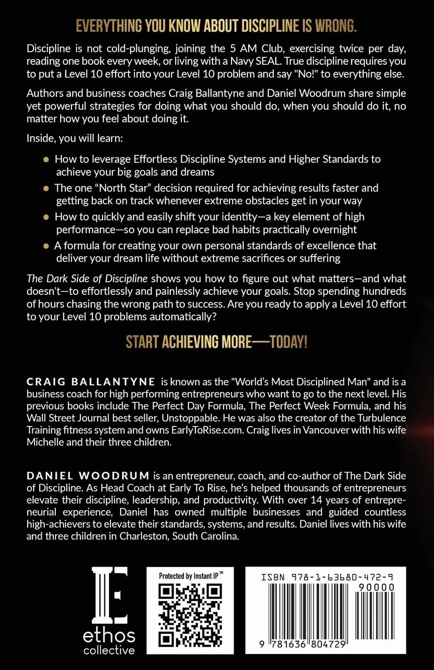 The Dark Side of Discipline: Stop Chasing. Suffer Less. Achieve More