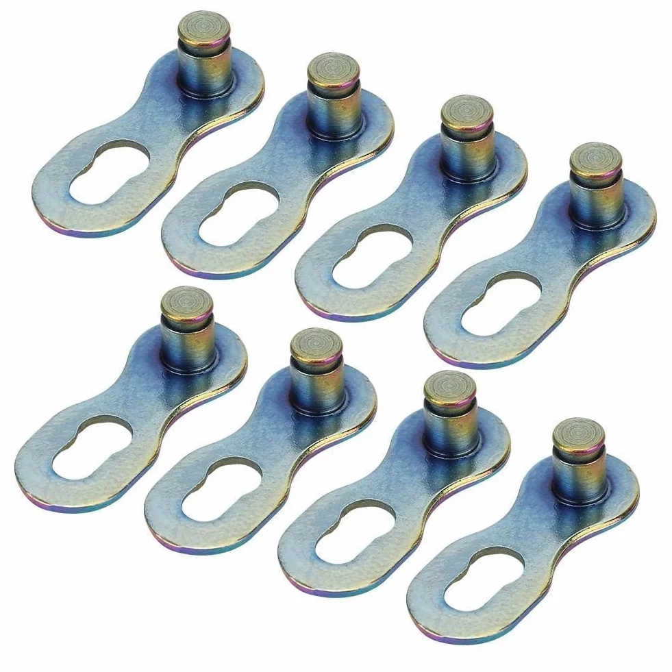4Pair Steel Bike Chain Link Quick-Link Prędkość łańcucha rowerowego lub 12 Speed ​​Chain Missing Link Connector Repair (kolorowy)
