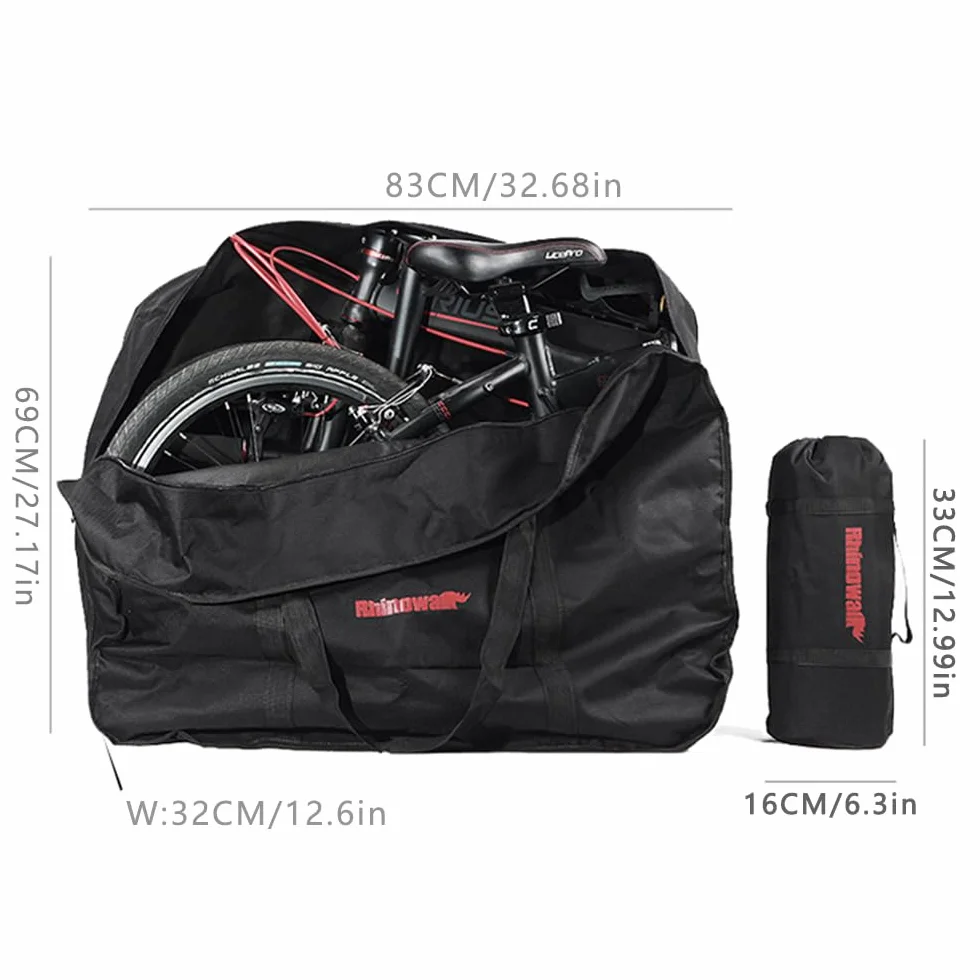 UBORSE Składana torba podróżna na rower 50 cm 600D wodoodporna