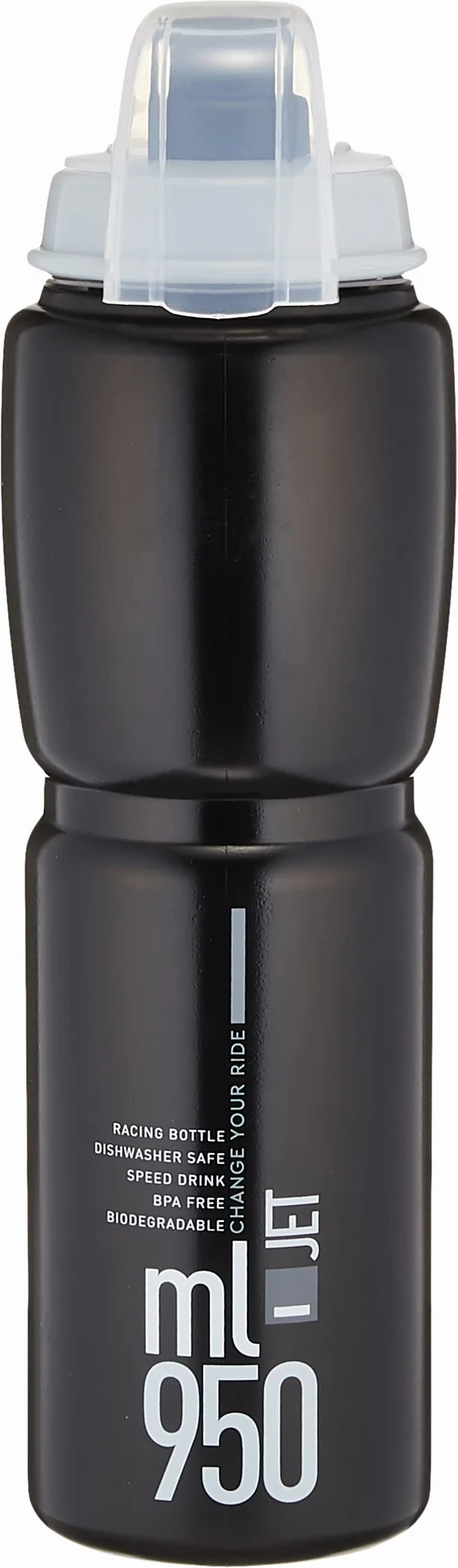 Elite Elite Jet Plus butelka na napoje dla dorosłych, uniseks, kolor czarny/szary, 950 ml