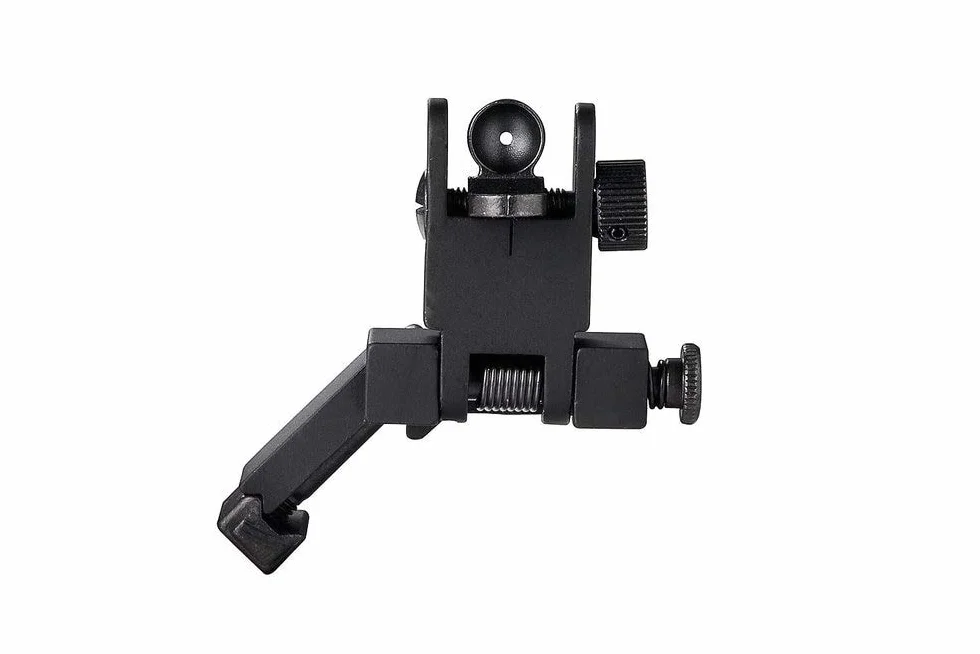 FIRECLUB Front and Rear 45 Degree Offset Rapid Transition BUIS Flip Up Backup Iron Sight