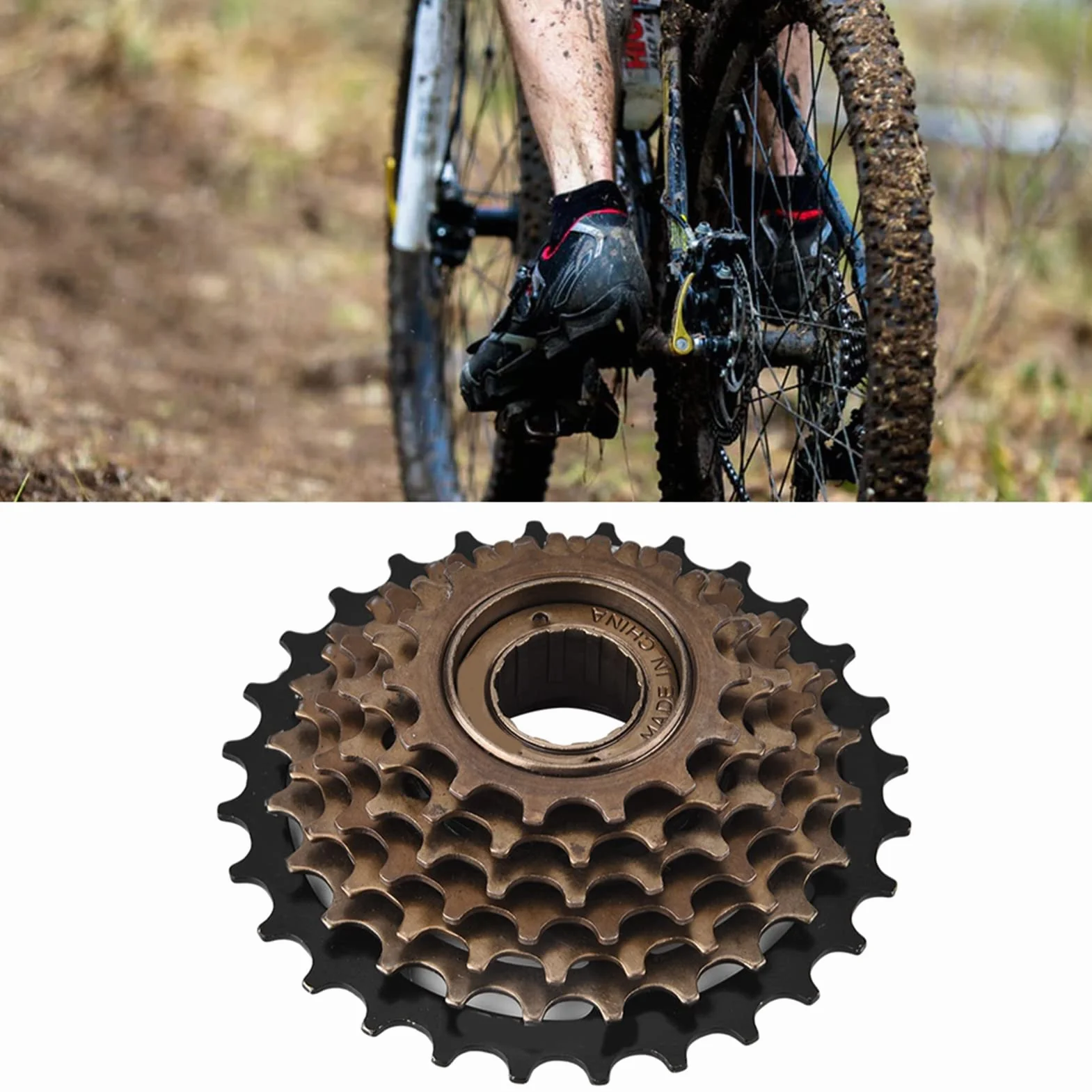 Wolnobieg, Koło Zamachowe Roweru Kaseta Zębatka 7 Prędkości Wymiana Roweru Górskiego Akcesoria Kaseta Koło Zamachowe Mountain Bike Akcesoria Zamienne