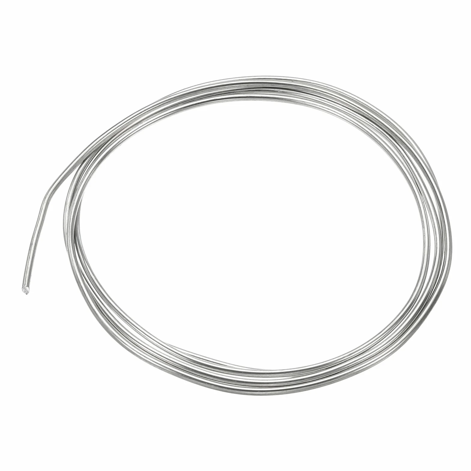 PATIKIL 99,99% Drut cynkowy o wysokiej czystości, 12 Gauge Czysty drut cynkowy 2 mm miękka nić koraliki do eksperymentu naukowego laboratorium narzędzie do drutu cynkowego (3,28 stopy/rolka)