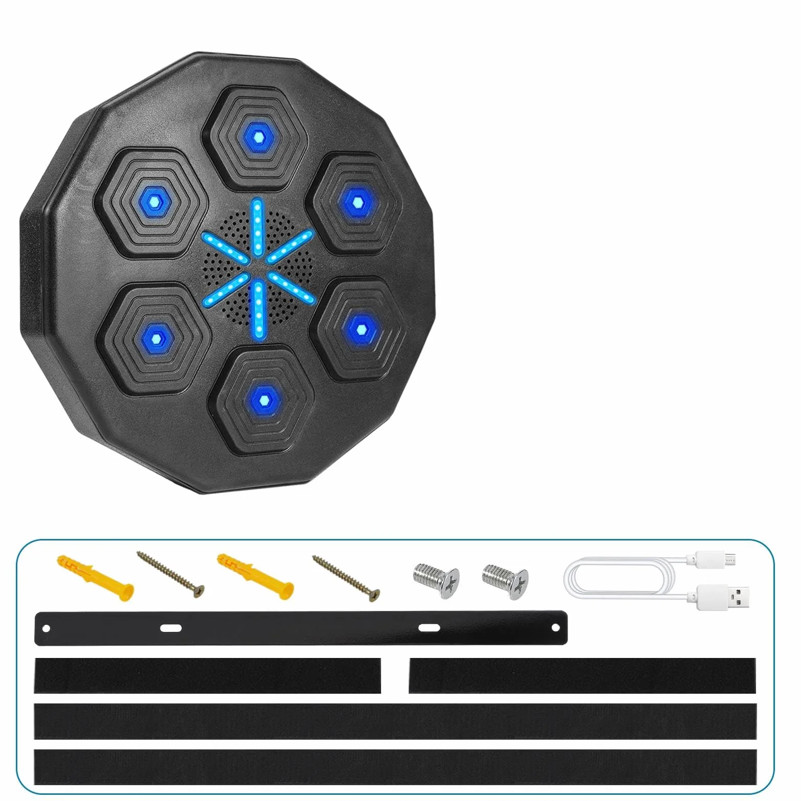 EagerMinds Maszyna do boksu muzycznego Bluetooth, inteligentny elektroniczny bokser z rękawicami