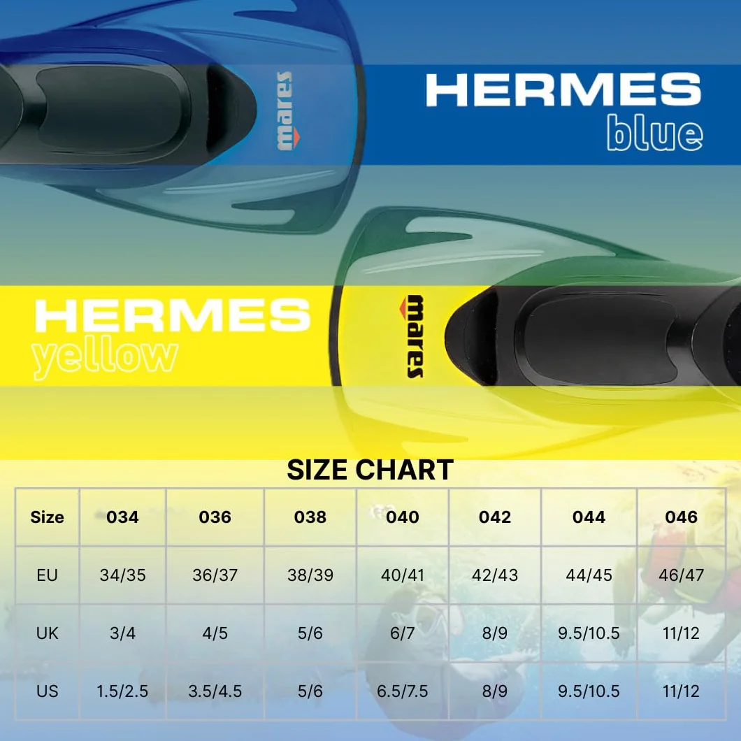 Mares Aquazone Hermes płetwy do nurkowania niebieskie rozmiar 42