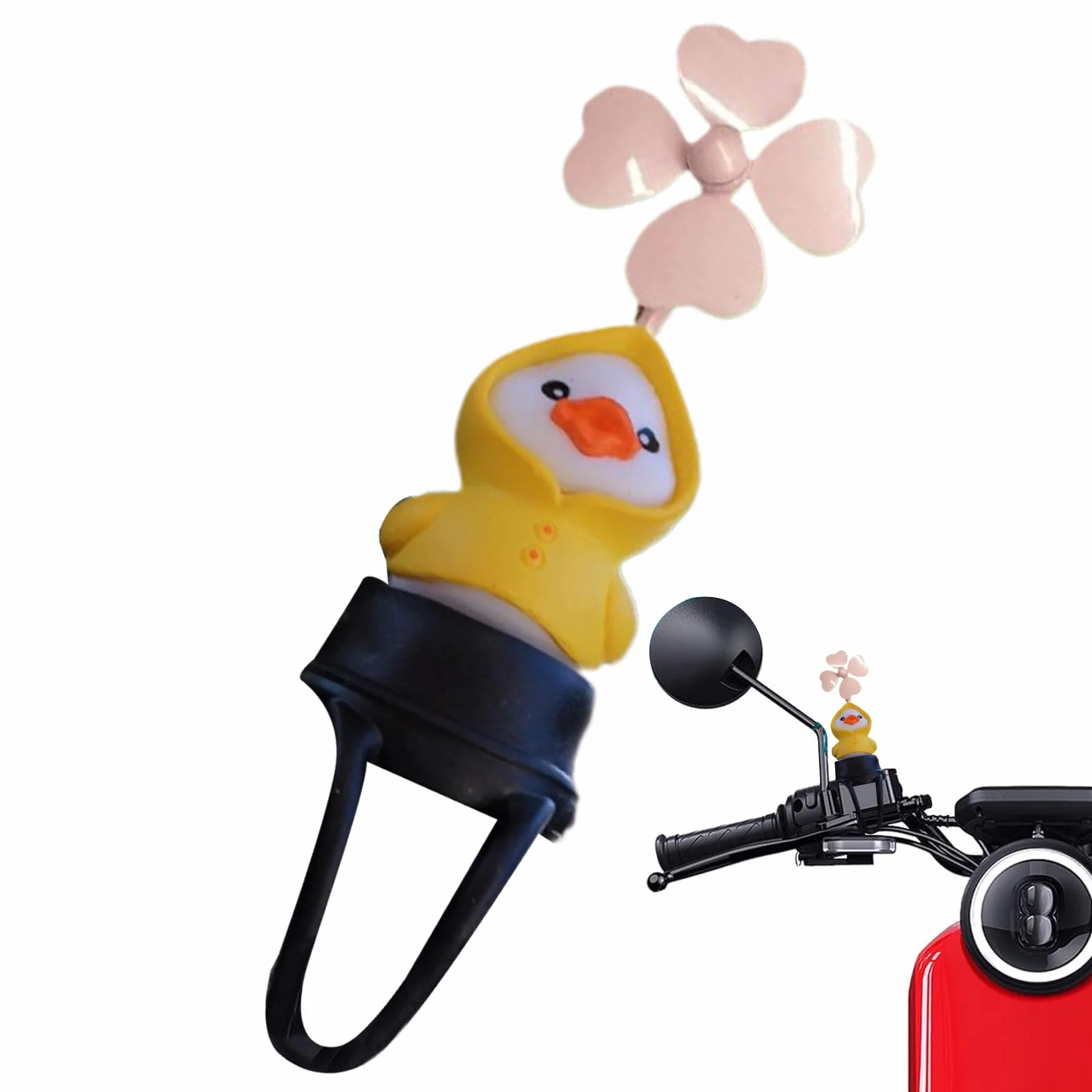 Bicycle Dashboard Decor Windmill Handlebar Ornament Cute Sturdy Weather-Resistant 3.15x2.36 inches