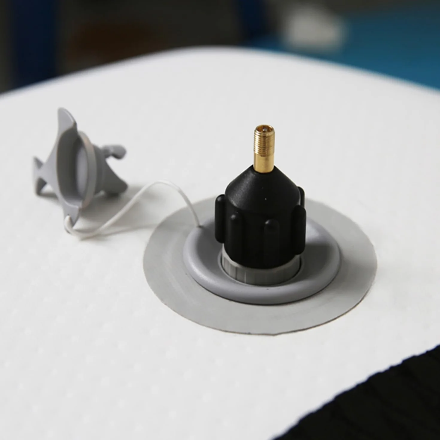 1 x adapter do zaworu powietrza, czarny pompa, adapter SUP dla mężczyzn, adapter pompki powietrza do kajaków, pontonów itp.