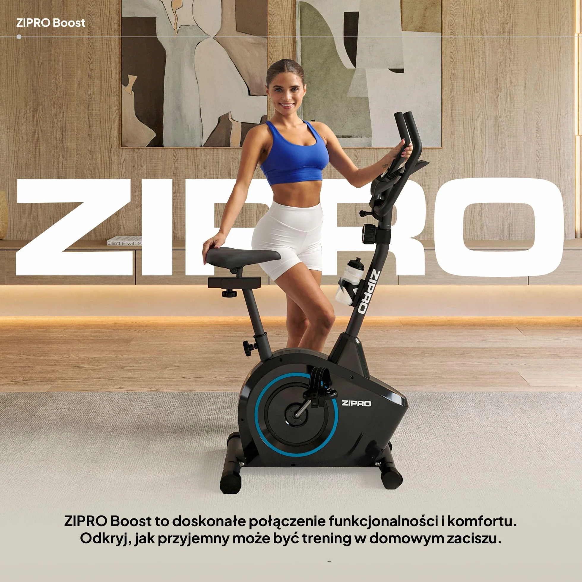 Zipro rower treningowy Boost ergometr fitness magnetyczny do 120 kg
