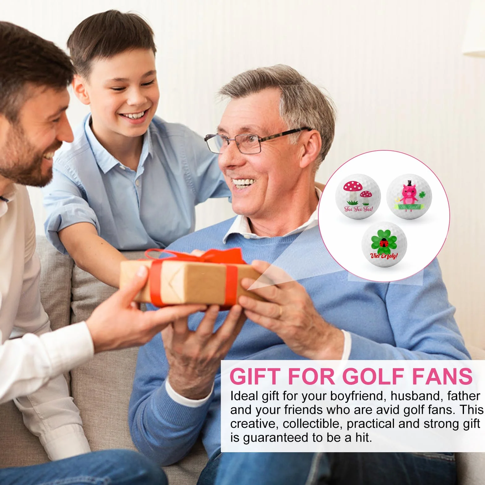 VOSSOT Piłka golfowa zestaw upominkowy