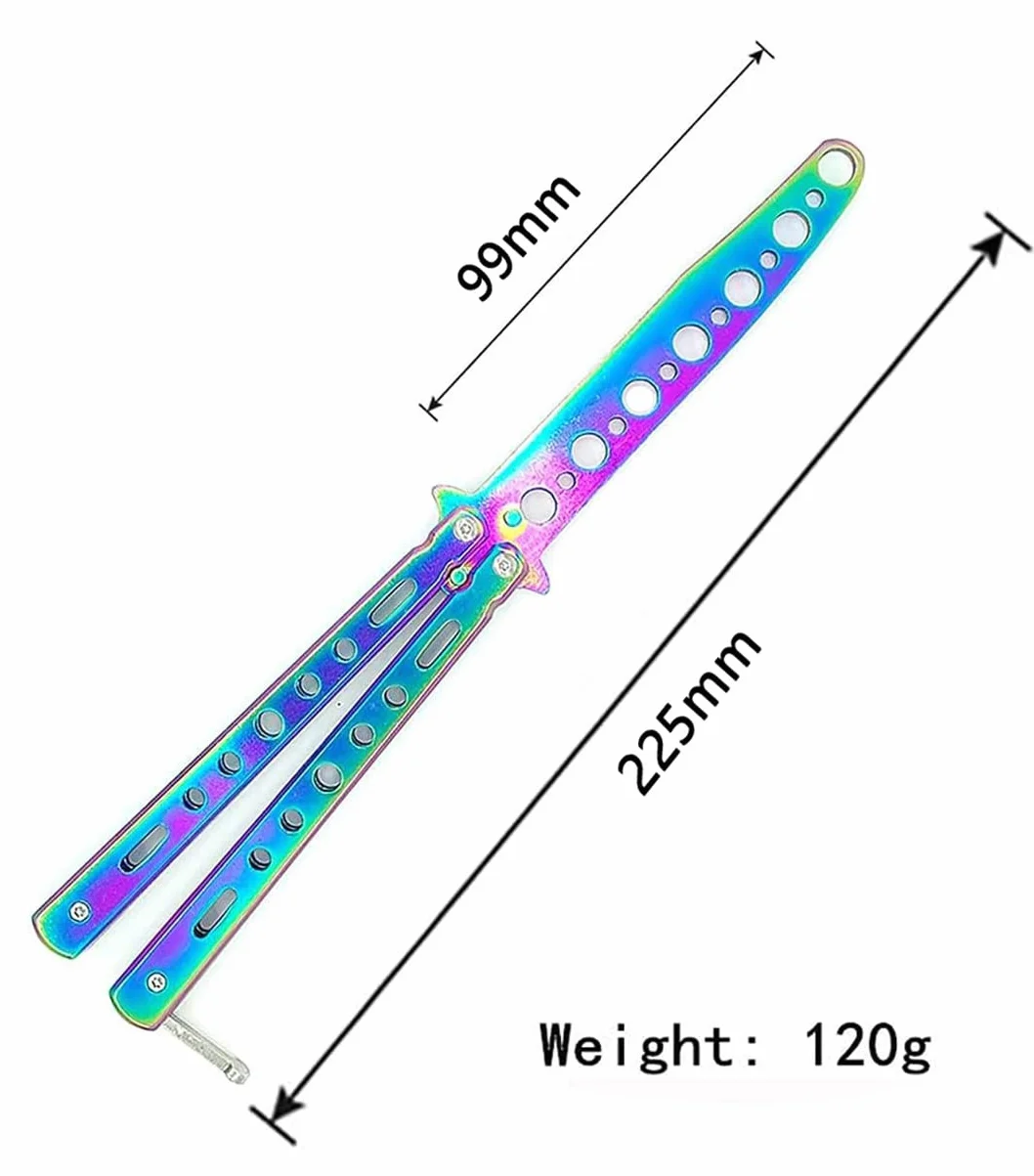 Butterfly Trainer Knife, Nóż Treningowy Balisong, Nieostry, dla Początkujących