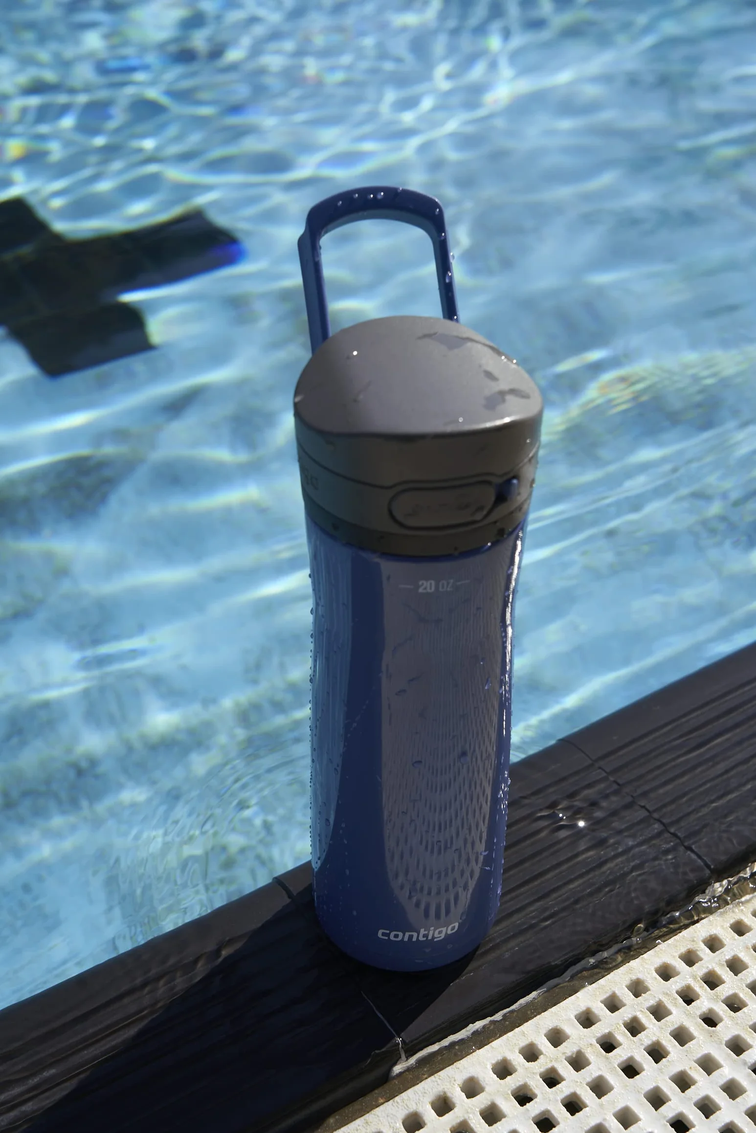 Contigo Jackson Butelka na napoje, duża butelka bez BPA, w 100% szczelna, nadaje się do mycia w zmywarce, do uprawiania sportu, roweru, joggingu, wędrówek, pracy, szkoły, 720 ml