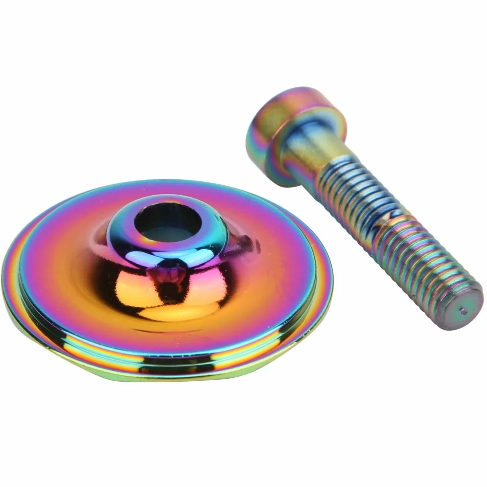 Headset Top Cap Zestaw Sterów Rowerowych 28,6mm Titanizing Osłona Przedniego Widelca