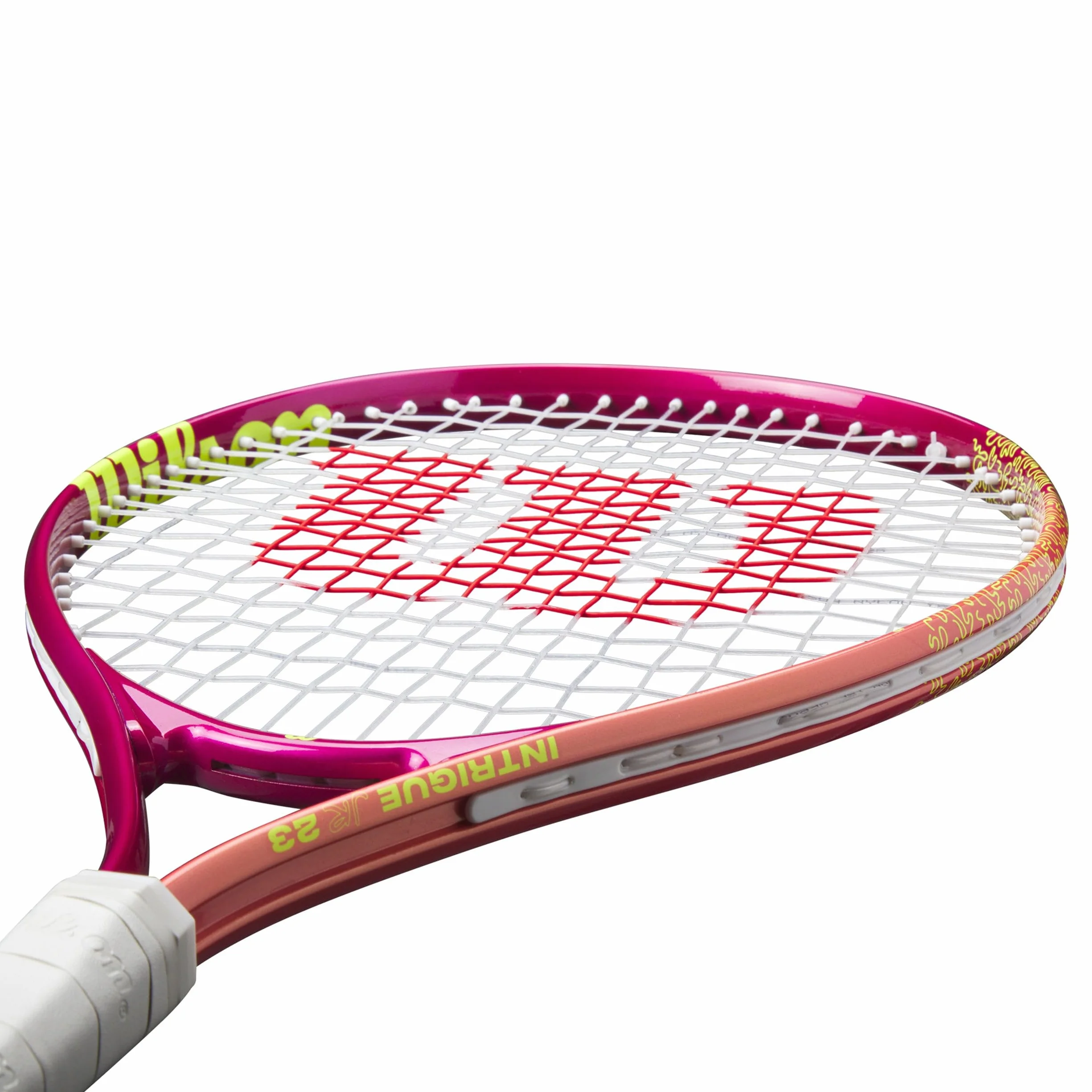 WILSON Intrigue Junior 23 Girls Uncorded 205G Rakiety tenisowe dla dzieci Czerwone - Żółte