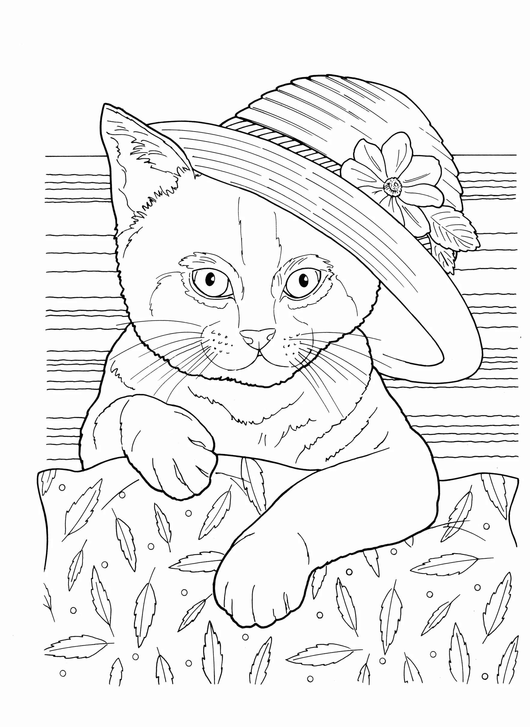 Creative Haven Lovable Cats and Dogs Coloring Book