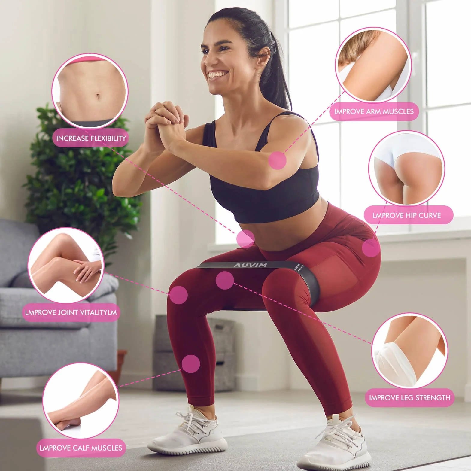 Taśmy fitness [zestaw 5 sztuk] antypoślizgowe taśmy oporowe do ćwiczeń pętlowych dla kobiet i mężczyzn, 5-stopniowe paski do fitnessu w domu, rozciągania, treningu siłowego, fizjoterapii, jogi
