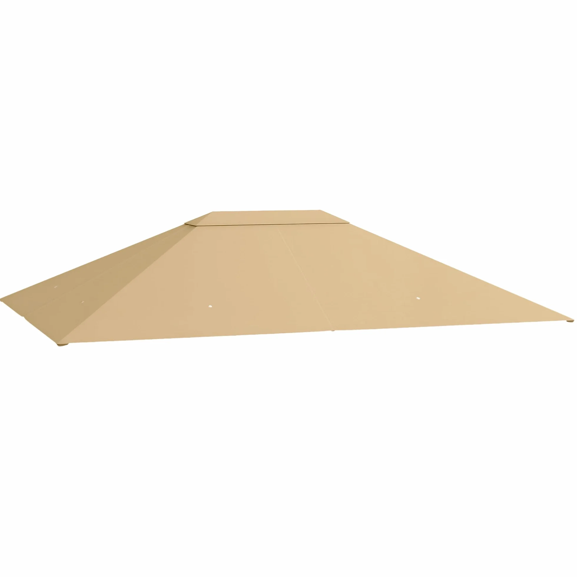 Outsunny zapasowy dach do pawilonu 4 x 3 m, wodoodporny dach pawilonu z ochroną UV 30+, zapasowy pokrowiec do pawilonu ogrodowego, części zamienne z poliestru, 180 g/m², kolor khaki