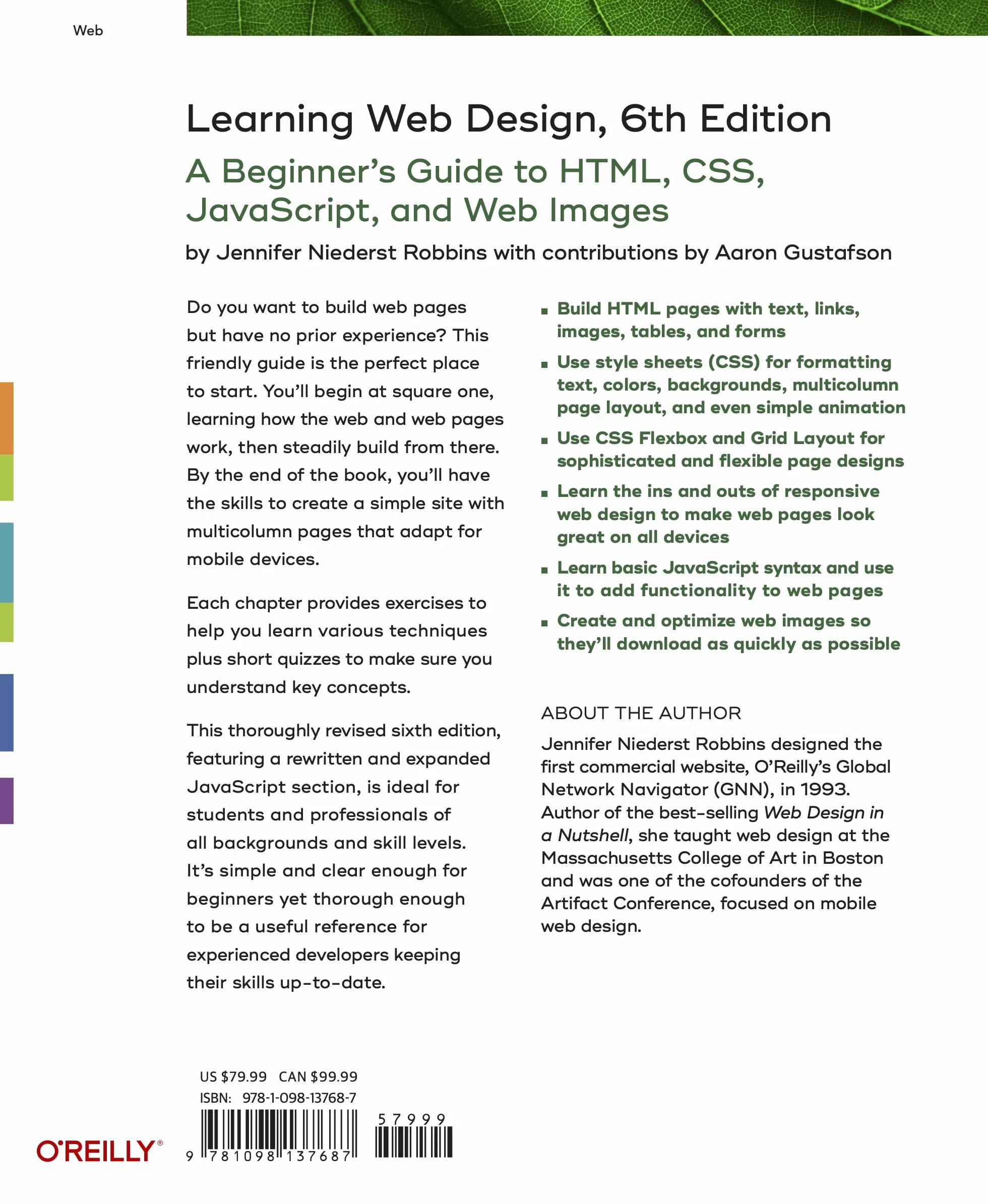 Learning Web Design: A Beginner's Guide to Html, Css, Javascript, and Web Images