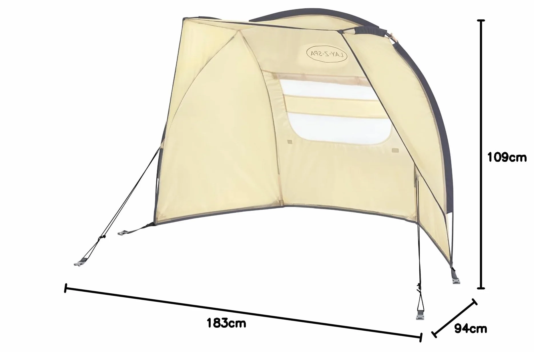 Bestway Lay-Z-Spa® 6' X 37" X 43"/1.83M X 94Cm X 1.09M Canopy