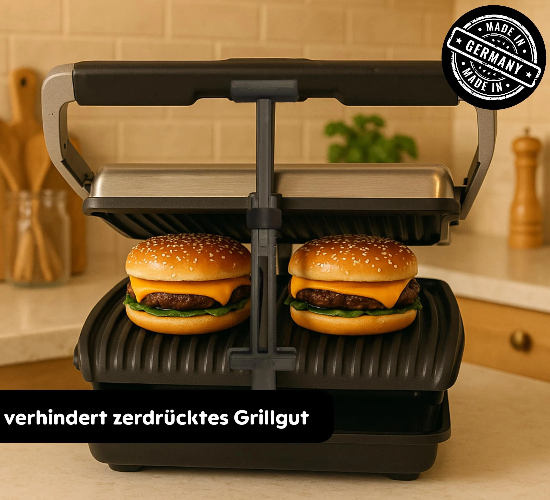 Wspornik dystansowy V3 do Tefal/Rowenta Optigrill XL + klips blokujący + przedłużenie + nóżki dystansowe wspornik dystansowy pomoc przy grillu