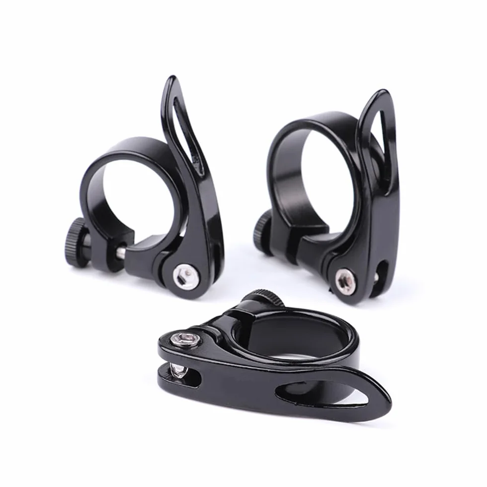 Dreamil Zacisk siodełka rowerowego 31,8 mm aluminiowy szybkomocujący czarny