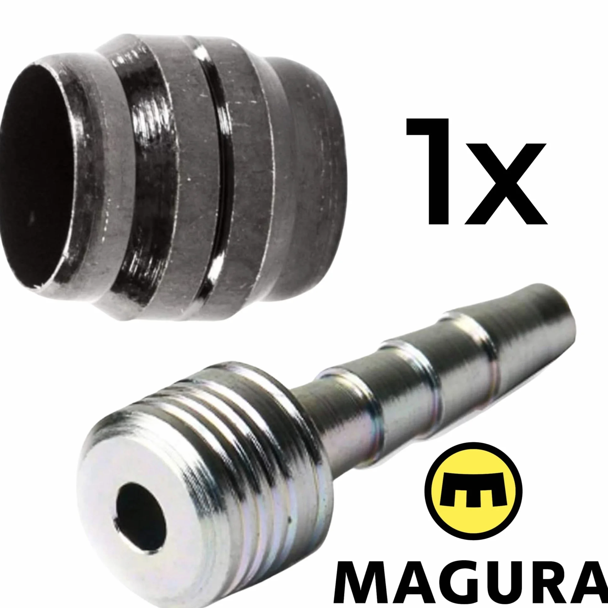 Magura Olive/Pierścień zaciskowy + Tulejka ochronna/Kołek wspornikowy do hydraulicznych przewodów hamulcowych tarczowych