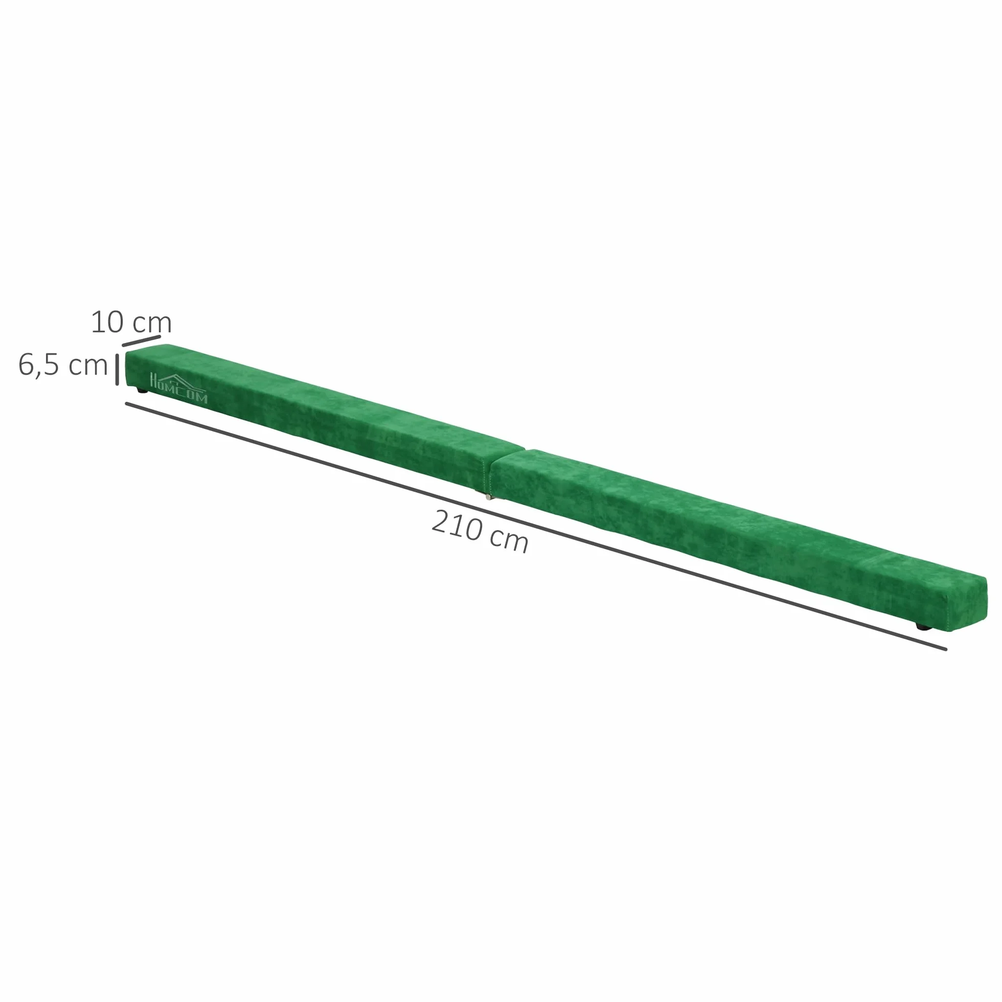 HOMCOM 210 cm Schwebebalken Turnbalken Indoor Outdoor Balance Beam Klappbarer Turnbalken Balance Balken Balancierbalken bis 120 kg