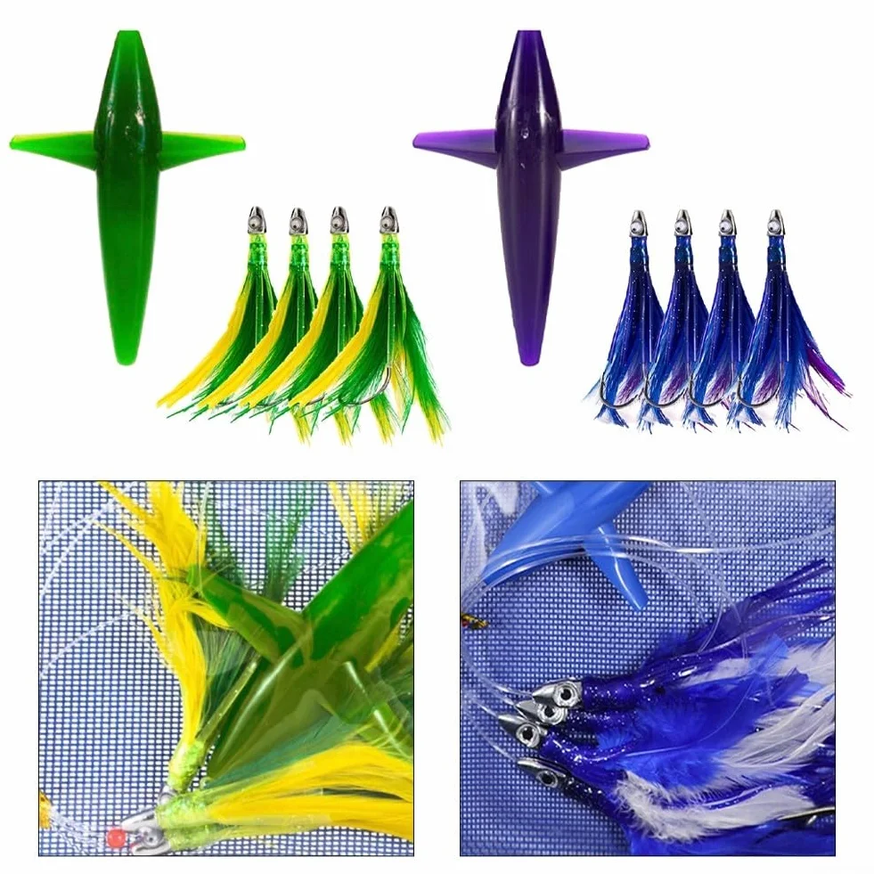 Octopus Skirted Trolling Lure Marlin Tuna Mahi Durado przynęty wędkarskie (niebieska)