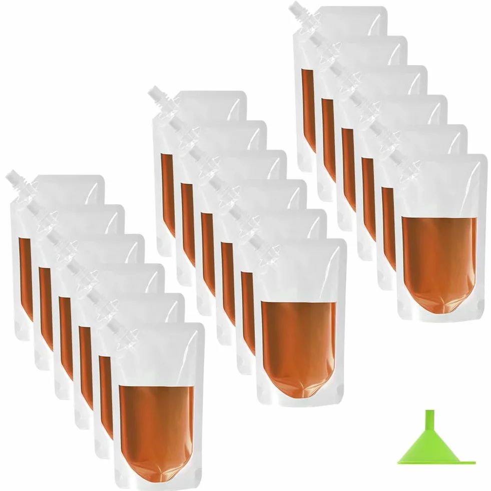 Flintronic Zestaw 18 worków do picia 500 ml wielokrotnego użytku