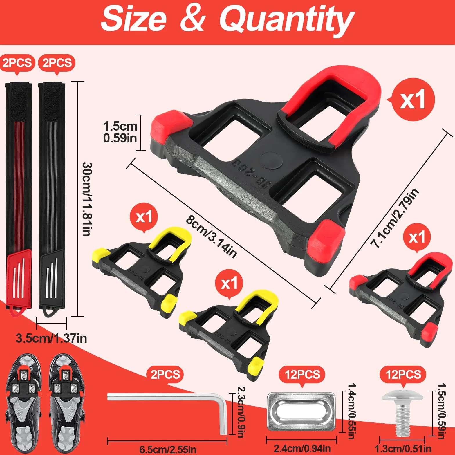 Buty i cleaty Shimano z paskami na nogi, kompatybilne z SPD Shimano
