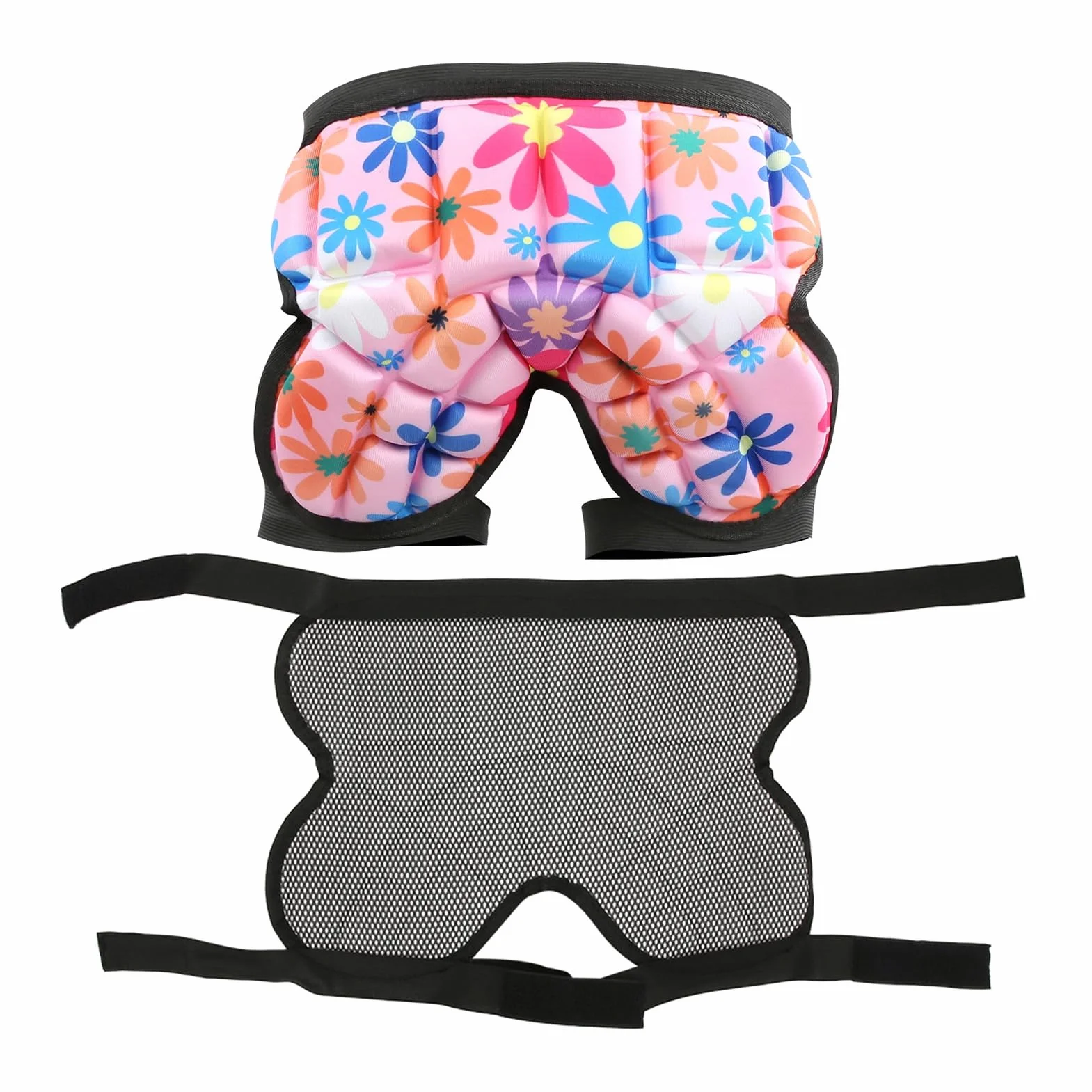 Ochraniacz na narty i biodra Eva Elastic Cotton Pad dla dzieci, odporny na uderzenia, Skating Protect Tailbone, czerwony