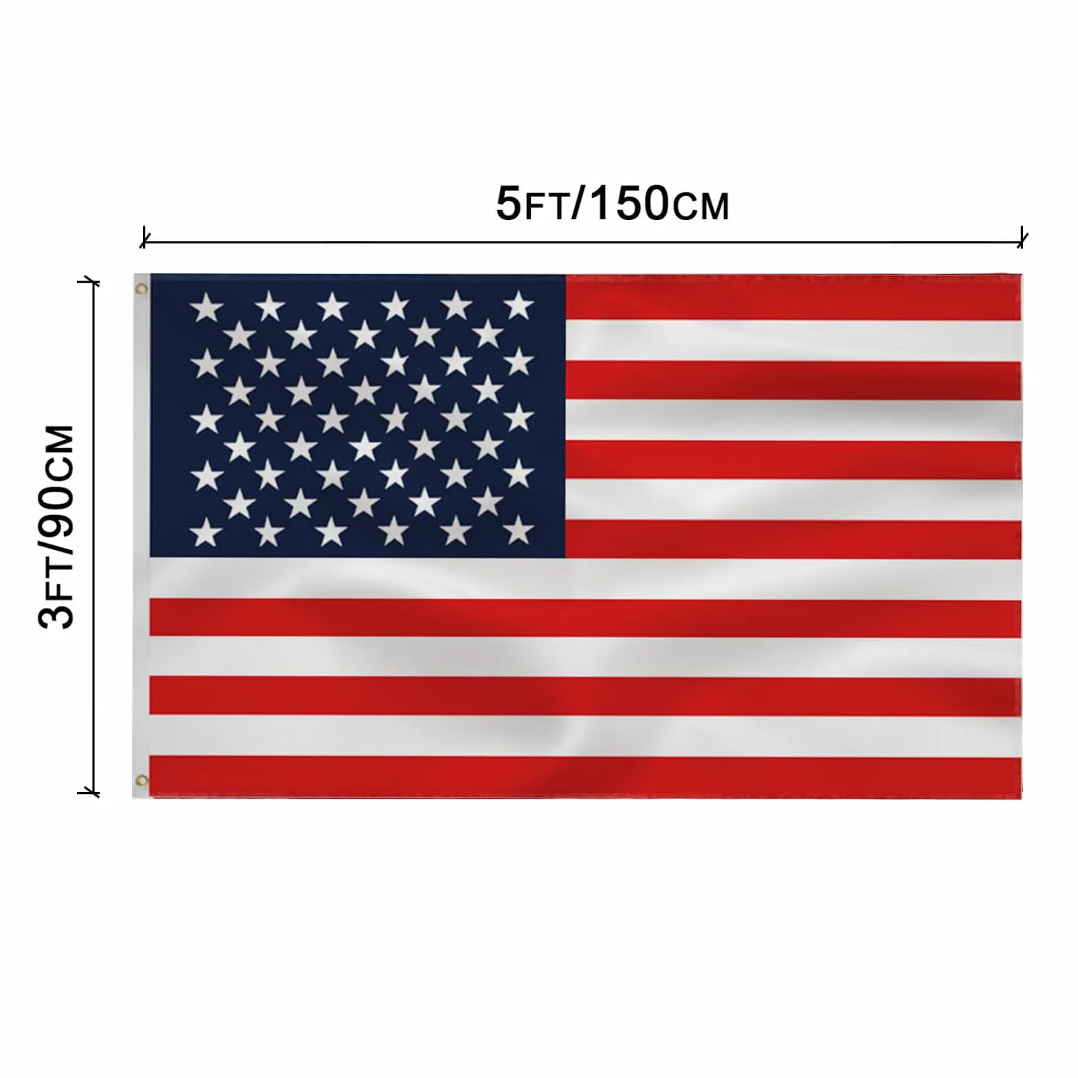 USA FLAG American Flag 3x5 FT- Indoor/Outdoor Quality Polyester with Vivid Color and Brass Grommets Decorations Flaga amerykańska