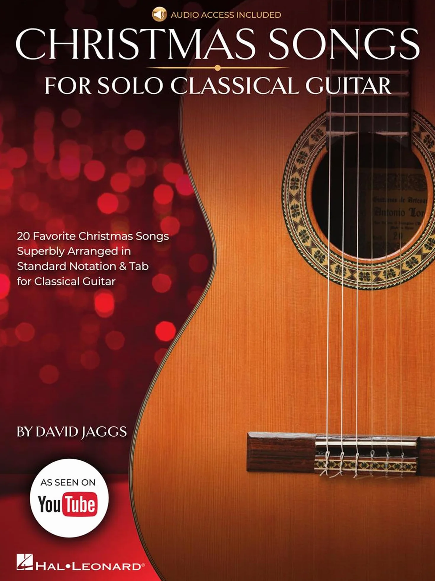Christmas Songs for Solo Classical Guitar Book/Online Audio