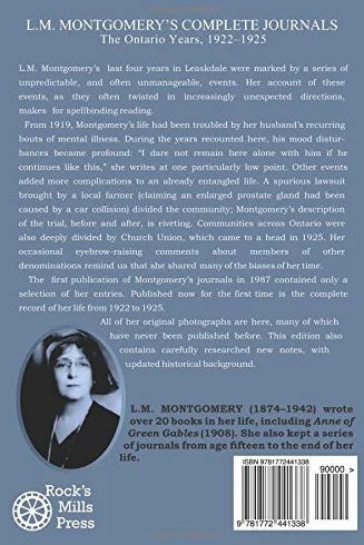 L.M. Montgomery's Complete Journals: The Ontario Years, 1922-1925