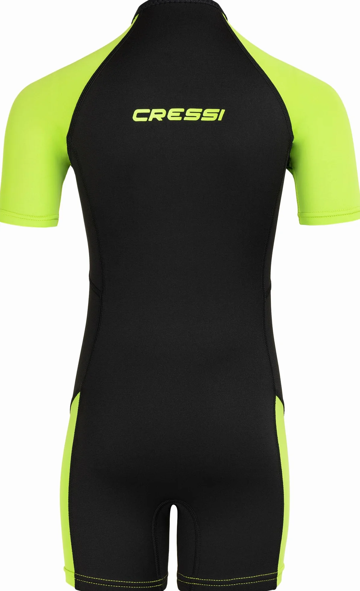 Cressi Little Shark Shorty Wetsuit Pianka Z Neoprenu Dla Dzieci Czarny Limonka 7/8 Lat