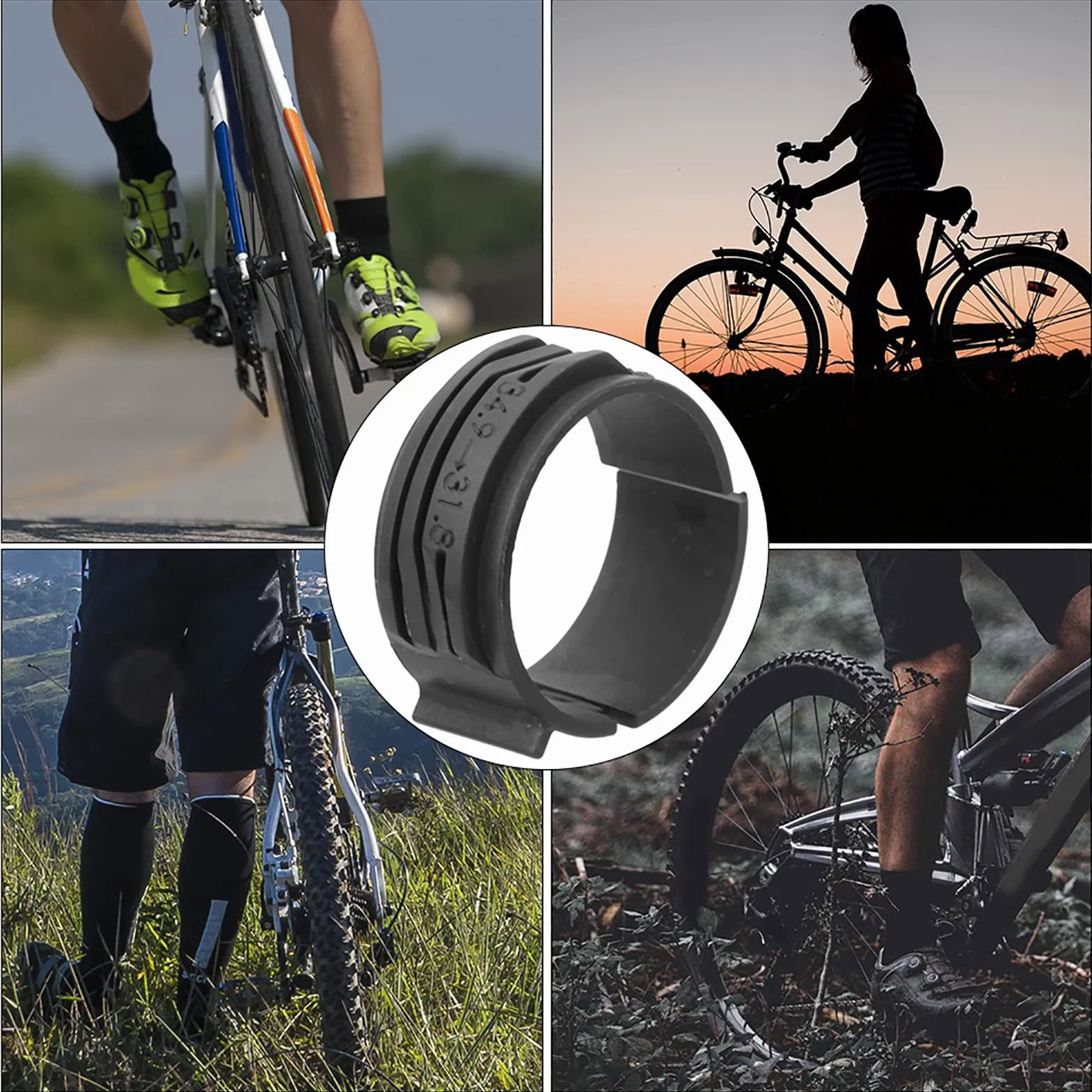 Przerzutka Przednia Shim 28.6 Adapter Przerzutki Przedniej Plastik 2 szt. Bike Przerzutka Przednia Konwersja Shim Rower Górski 34,9 Mm do 31,8 Mm