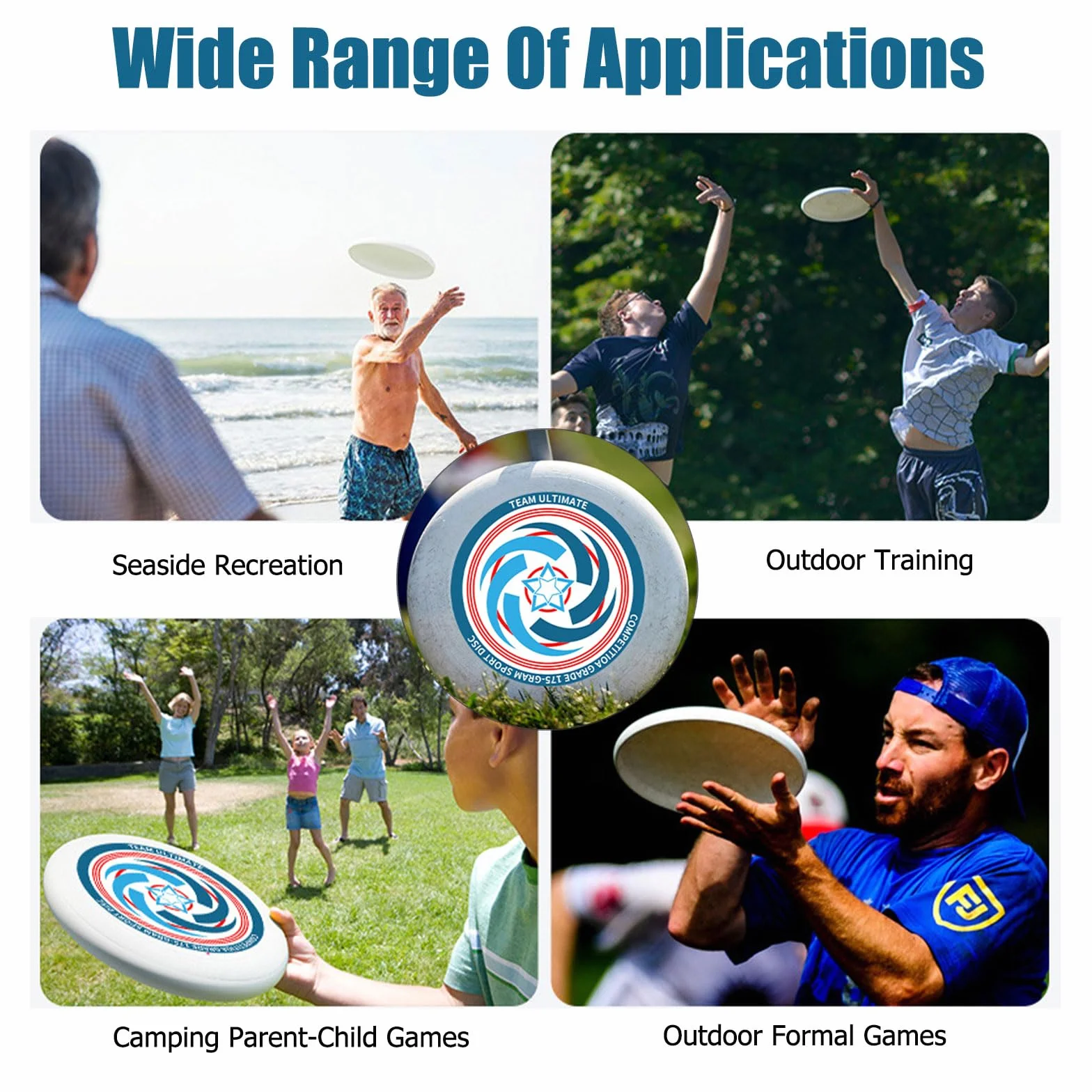 Frisbee Ultimate 175 g profesjonalny dysk frisbee