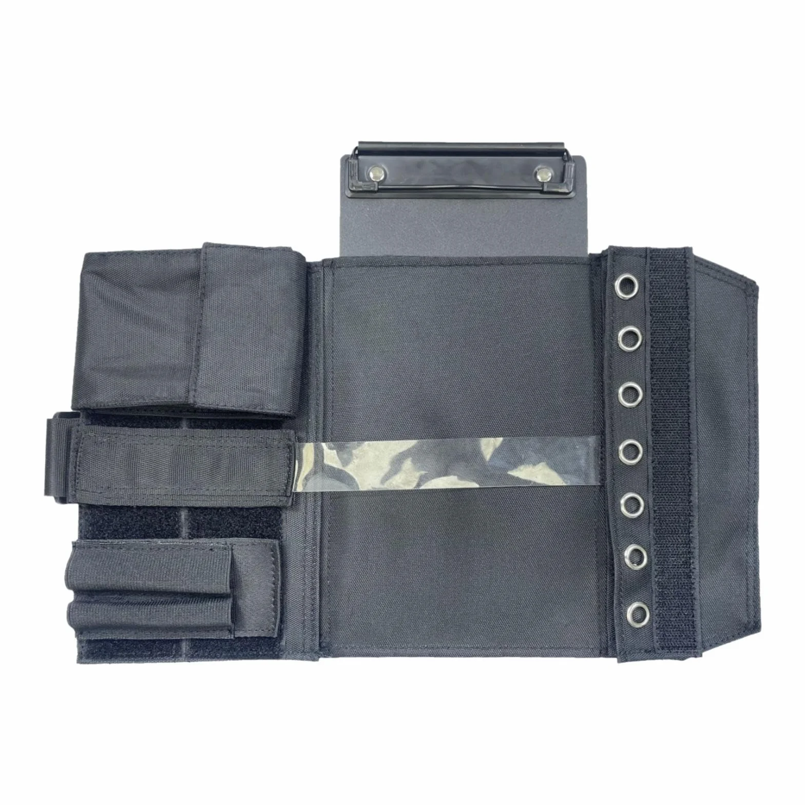 Kneeboard lotniczy aluminiowa tablica do pisania z elastycznym paskiem 14,5 x 22,1 cm