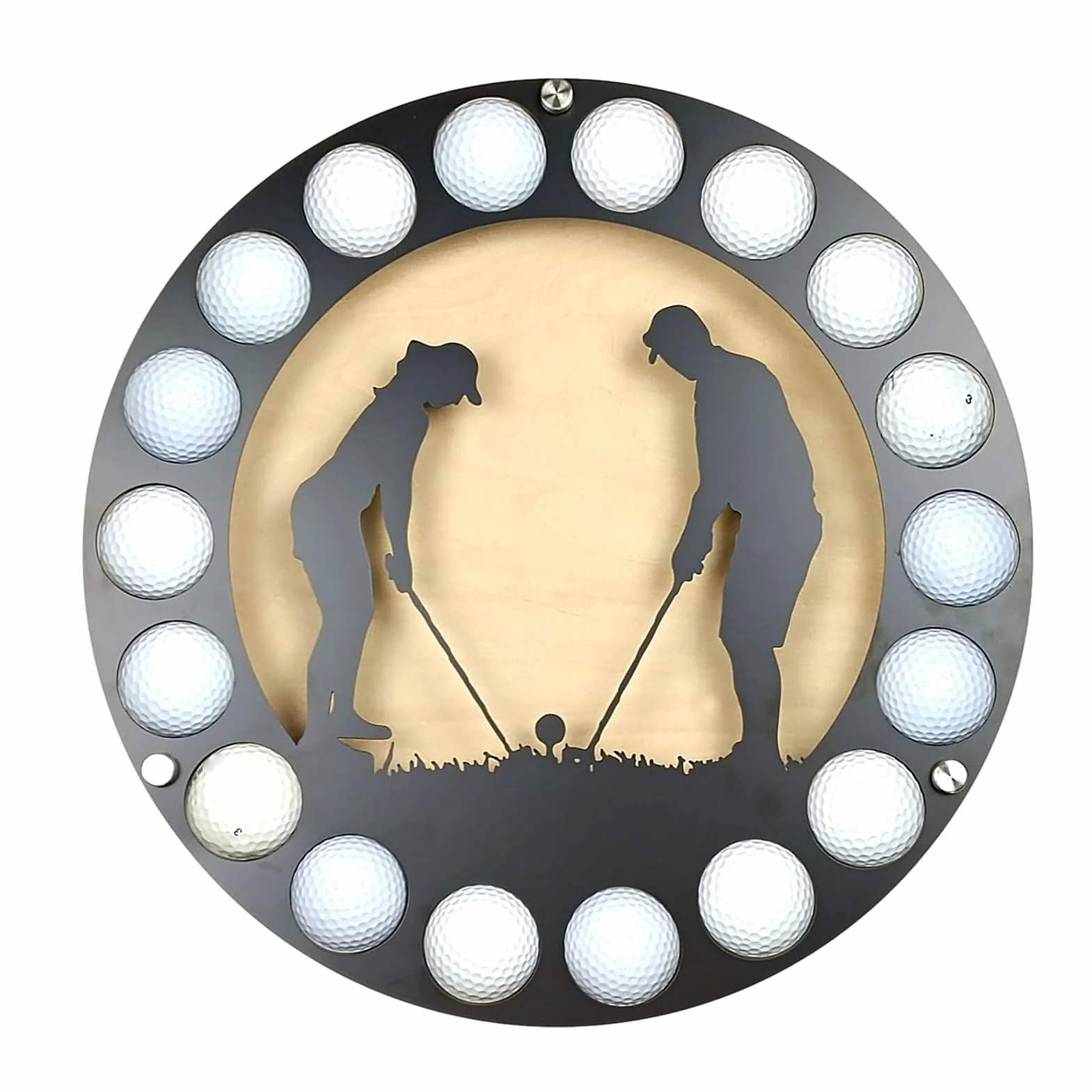 Uchwyt ścienny na piłkę golfową, wyświetlacz piłki golfowej | żelazny stojak na piłeczki golfowe, organizer do przechowywania | Iron Golfing Display Collector Case wykwintny i praktyczny