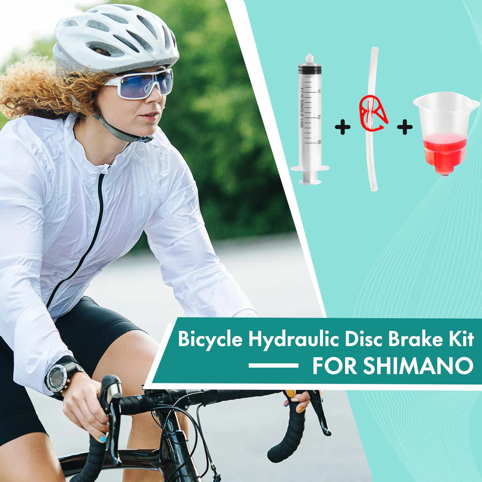 CENOVE Zestaw odpowietrzający do hamulców tarczowych Shimano – olej mineralny do hydraulicznych hamulców tarczowych Shimano